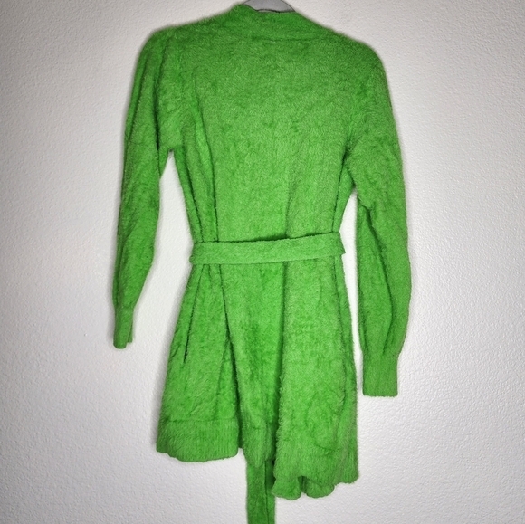 Savage X Fenty Kelly Green Fluff It Up Robe XS/S - Picture 3 of 5